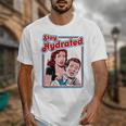 Retro Vampire Book Cover Style Stay Hydrated Halloween Unisex T-Shirt