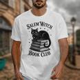 Salem Witch Book Club Bookish Halloween Cat Women Unisex T-Shirt