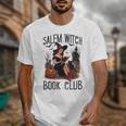 Salem Witch Book Club Bookish Retro Halloween Cat Unisex T-Shirt