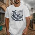 Schnauzer Hammock Reading Book Schnauzer Glasses Unisex T-Shirt