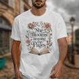 She Blooms Among The Pages Women Mom Wife Floral Book Lover Premium Tri-Blend Unisex T-Shirt