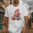 Snowman Reading Books Lovers Christmas Librarian Bookworm Unisex T-Shirt