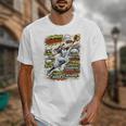 Softball Outfielder Best Traits Brave Retro Comic Book Art Premium Tri-Blend Unisex T-Shirt