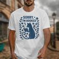 Sorry I'm Booked Cat Reading Book Boho Flowers Vintage Unisex T-Shirt Sorry I'm Booked Cat Reading Book Boho Flowers Vintage Unisex T-Shirt