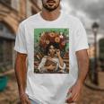 History Month Black Afro Girl Women Book Lovers Floral Unisex T-Shirt