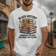 History Month Teacher Reading Book Lover Floral Stack Premium Tri-Blend Unisex T-Shirt