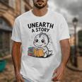 Unearth a Story Cute Dinosaur Summer Reading 2026 Dino Book Unisex T-Shirt Unearth a Story Cute Dinosaur Summer Reading 2026 Dino Book Unisex T-Shirt