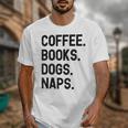 Vintage Coffee Books Dogs Naps Retro Unisex T-Shirt Vintage Coffee Books Dogs Naps Retro Unisex T-Shirt