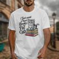 Vintage I Just Want To Read Books And Pet Cats Cat Raglan Baseball Tee Unisex T-Shirt