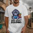 Wild About Reading Book Lover Gorilla Unisex T-Shirt