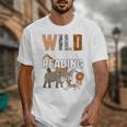 Wild About Reading Book Reader Book Nerd Book Reading Lover Premium Tri-Blend Unisex T-Shirt