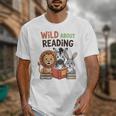 Wild About Reading Zoo Animals For Bookworm Book Reader Unisex T-Shirt