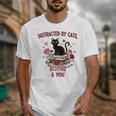 Women's Cat Books Romantic Floral Aesthetic Book Lover Cat Owner Unisex T-Shirt Women's Cat Books Romantic Floral Aesthetic Book Lover Cat Owner Unisex T-Shirt