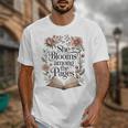 Women's She Blooms Among The Pages Women Mom Wife Floral Book Lover Unisex T-Shirt Women's She Blooms Among The Pages Women Mom Wife Floral Book Lover Unisex T-Shirt
