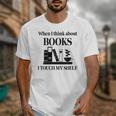 Women's When I Think About Books I Touch My Shelf Book Lover Bookish Unisex T-Shirt Women's When I Think About Books I Touch My Shelf Book Lover Bookish Unisex T-Shirt