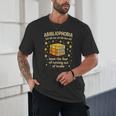 Abibliophobia Book Lover Reading Humor Graphic Unisex T-Shirt