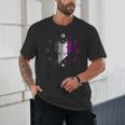 Ace Pride Book With Stars Moons And Magic Hand Unisex T-Shirt