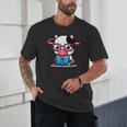 Adorable Book Lover Cow With Reading Glasses Cute Unisex T-Shirt Adorable Book Lover Cow With Reading Glasses Cute Unisex T-Shirt