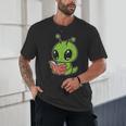 Alien Reading Book Believe In Yourself Kids Women Men Unisex T-Shirt
