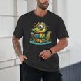 Alligator Reading a Book Animal Unisex T-Shirt Alligator Reading a Book Animal Unisex T-Shirt