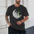 Astronaut Reading Book To Alien Moon Space Book Lover Men Unisex T-Shirt Astronaut Reading Book To Alien Moon Space Book Lover Men Unisex T-Shirt