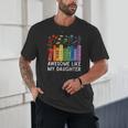 Awesome Like My Daughter Books Floral Proud Mom Women Unisex T-Shirt