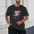 Axolotl Bookworm Reading Book Kawaii Graphic Unisex T-Shirt