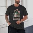 Im With The Banned Floral Flower Book Lover Unisex T-Shirt