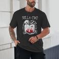 Bella Ciao Goodbye Beautiful Skull Book Of Dark Magic Occult Unisex T-Shirt Bella Ciao Goodbye Beautiful Skull Book Of Dark Magic Occult Unisex T-Shirt