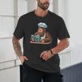 Bigfoot Reading a Cookbook Unisex T-Shirt