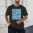Blue Comic Book Blue Graphic Unisex T-Shirt