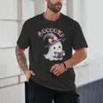Boo Ghost Books Coquette Bow Halloween Women School Teacher Unisex T-Shirt Boo Ghost Books Coquette Bow Halloween Women School Teacher Unisex T-Shirt