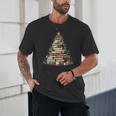 Book Christmas Tree Books Lovers Xmas Teacher Men Women Kids Unisex T-Shirt