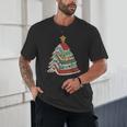 Book Christmas Tree For Librarians Book Lovers Unisex T-Shirt