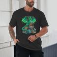 Book Dragon Reading Fantasy Unisex T-Shirt
