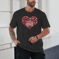 Book Heart Cute Read Book Reading Librarian Across America Unisex T-Shirt Book Heart Cute Read Book Reading Librarian Across America Unisex T-Shirt