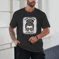 Book Lover What Happens At Book Club Stays Messy Bun Girls Unisex T-Shirt