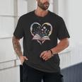 Book Lover Heart Shaped Reading Art Bookworm Unisex T-Shirt