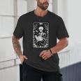Book Lover The Reader Tarot Card Skeleton Reading Unisex T-Shirt