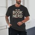Book Nerd Retro Pixel Reading Librarian Aesthetic Unisex T-Shirt