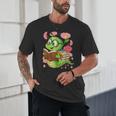 Book Worm Costume World Book Day Cute Kawaii Worm Reading Unisex T-Shirt