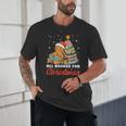 All Booked For Christmas Gingerbread Christmas Tree Book Kid Unisex T-Shirt