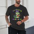 All Booked For Mardi Gras Crocodile Reading Book Teacher Unisex T-Shirt