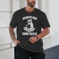 Booked And Unbothered Cat Reading Book Lovers Unisex T-Shirt