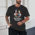Bookish Goose Cute Geese With Hats Reading Books Unisex T-Shirt Bookish Goose Cute Geese With Hats Reading Books Unisex T-Shirt
