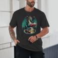 Books Dragon Reading Book Lover Unisex T-Shirt