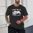 Books Are My Favorite People Cat With Coffee Mug Book Lovers Unisex T-Shirt