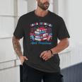 Books Fireworks And Freedom Independence Day Book Lover Unisex T-Shirt