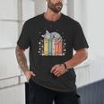 Books Lover Cute Sleepy Cat Relax Reading Vibe Unisex T-Shirt