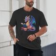 Bookworm Book Lover Women Girls Dragon Reading Unisex T-Shirt